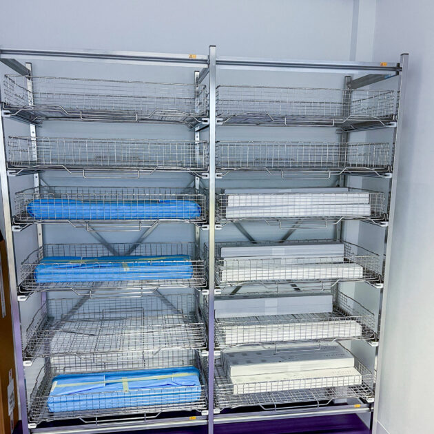 rvs stellingen steriele ruimte OK logistiek CSA Isala Meppel